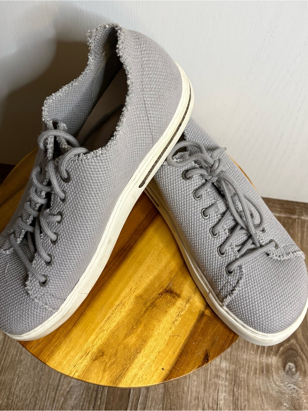 Birkenstock Women’s Canvas Lace-Up Sneakers Round Toe EU 41 US 10 Athleisure